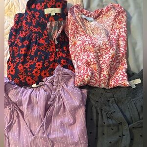 Like new, multiple Ann Taylor Loft shirts- size XL. Super cute for work!